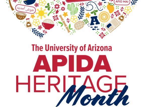 wildcat outline with apida images within, apida hiritage month
