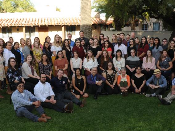 Arizona Teaching Fellows Group Picture Outdoors on Lawn