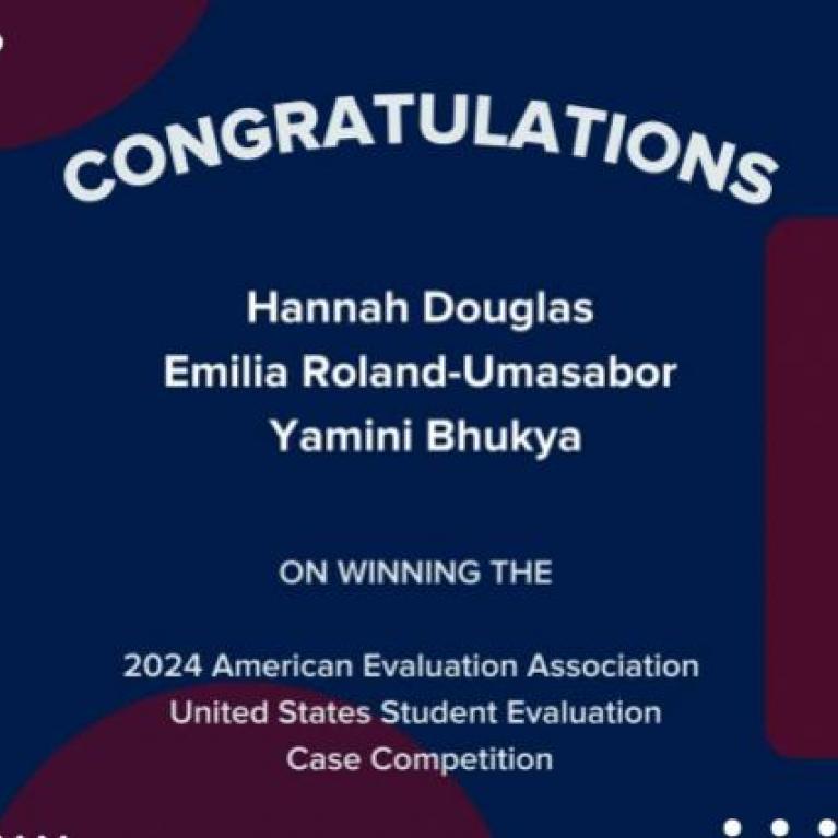 Congratulations to Hannah Douglas, Emilia Roland-Umasabor, and Yamini Bhukya